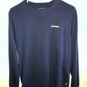 long sleeve navy blue shirt